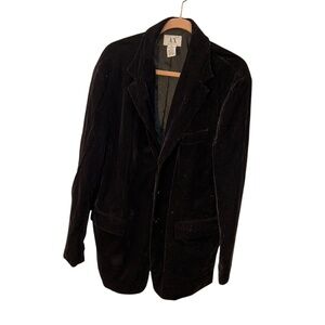 Giorgio Armani black velvet mens jacket 42